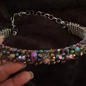Beautiful multi-colored beaded choker.